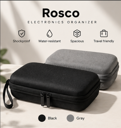 Hard Travel Electronic Organizer Case for Power Bank Chargers Cables USB Flash Drive SD Card Electronics & Backpack Organizer