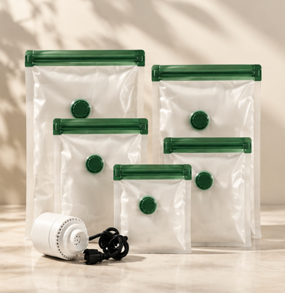 Vacuum Storage Bags for Clothes Space Saver Compression Bags Mixed Size Travel Organizer with Optional Electric Pump